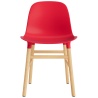 Bright red / Oak – Form Chair - Normann Copenhagen