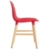 Bright red / Oak – Form Chair - Normann Copenhagen