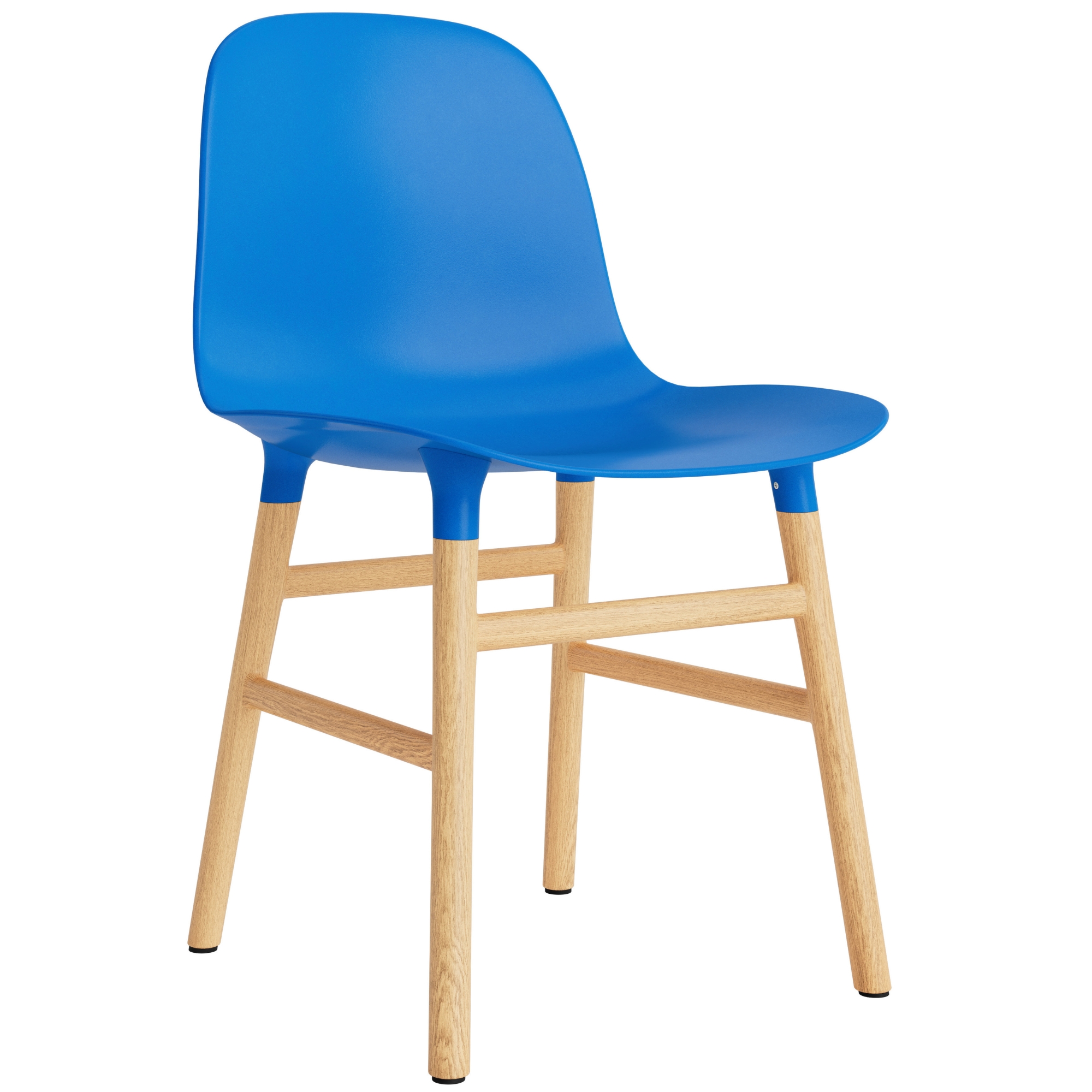 Bleu vif / Chêne – Chaise Form - Normann Copenhagen