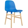 Bleu vif / Chêne – Chaise Form - Normann Copenhagen