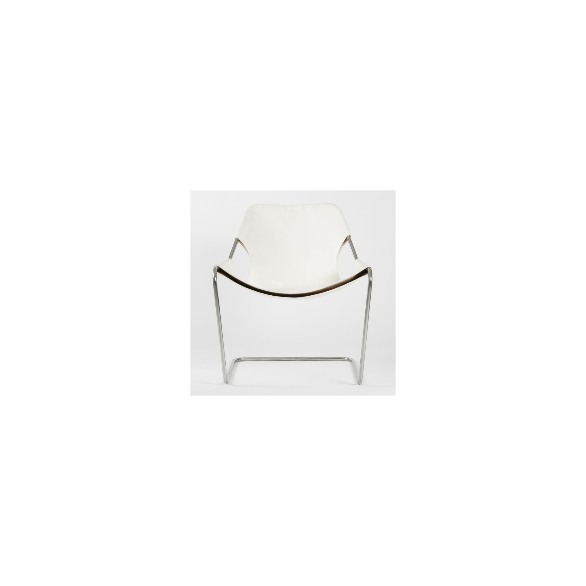 Fauteuil Paulistano – Cuir Blanc - Objekto