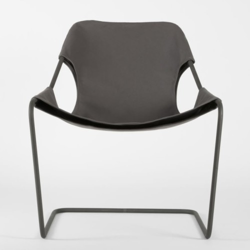 Paulistano armchair – Taupe Grey cotton fabric - Objekto