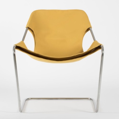 Paulistano armchair – Gold cotton fabric - Objekto