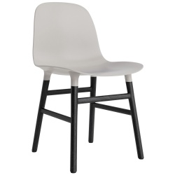 Warm grey / Black lacquered oak – Form Chair - Normann Copenhagen