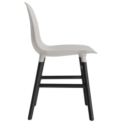 Gris chaud / Chêne peint en noir – Chaise Form - Normann Copenhagen