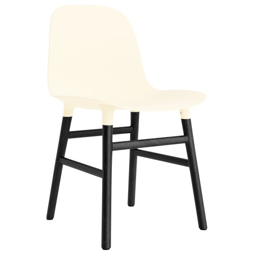 Crème / Chêne peint en noir – Chaise Form - Normann Copenhagen