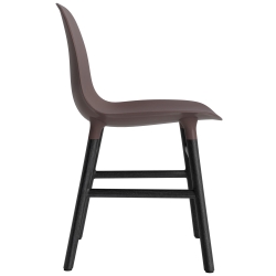 Marron / Chêne peint en noir – Chaise Form - Normann Copenhagen