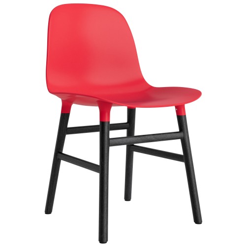 Bright red / Black lacquered oak – Form Chair - Normann Copenhagen