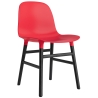 Rouge vif / Chêne peint en noir – Chaise Form - Normann Copenhagen