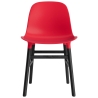 Rouge vif / Chêne peint en noir – Chaise Form - Normann Copenhagen