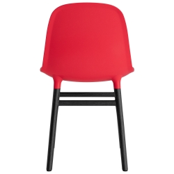 Rouge vif / Chêne peint en noir – Chaise Form - Normann Copenhagen