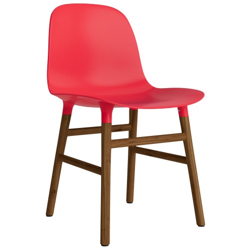 Rouge vif / Noyer – Chaise Form - Normann Copenhagen