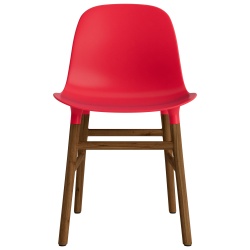 Bright red / Walnut – Form Chair - Normann Copenhagen