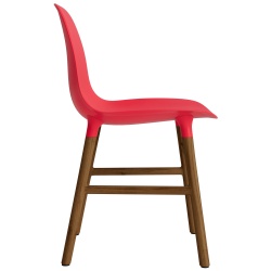 Bright red / Walnut – Form Chair - Normann Copenhagen