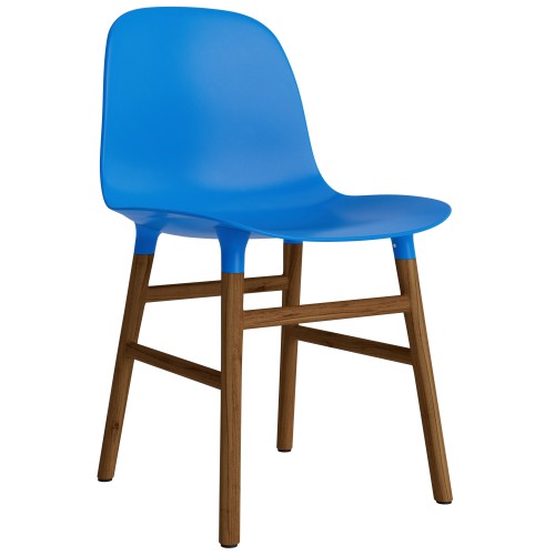 Bleu vif / Noyer – Chaise Form - Normann Copenhagen