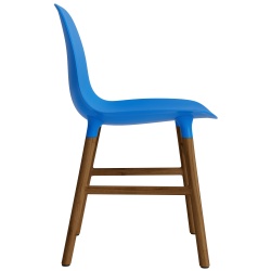 Bleu vif / Noyer – Chaise Form - Normann Copenhagen