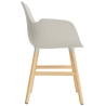 Light grey / Oak  – Form Chair with armrests - Normann Copenhagen