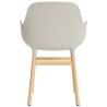 Light grey / Oak  – Form Chair with armrests - Normann Copenhagen