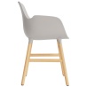 Warm grey / Oak  – Form Chair with armrests - Normann Copenhagen