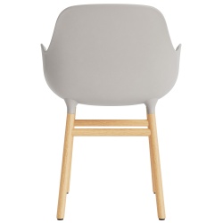 Warm grey / Oak  – Form Chair with armrests - Normann Copenhagen