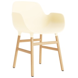 Cream / Oak  – Form Chair with armrests - Normann Copenhagen