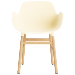 Cream / Oak  – Form Chair with armrests - Normann Copenhagen