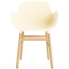 Cream / Oak  – Form Chair with armrests - Normann Copenhagen