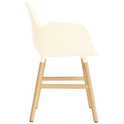 Cream / Oak  – Form Chair with armrests - Normann Copenhagen