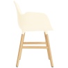 Cream / Oak  – Form Chair with armrests - Normann Copenhagen