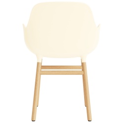 Cream / Oak  – Form Chair with armrests - Normann Copenhagen