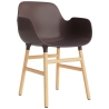 Brown / Oak  – Form Chair with armrests - Normann Copenhagen