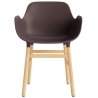 Brown / Oak  – Form Chair with armrests - Normann Copenhagen