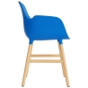 Bright blue / Oak  – Form Chair with armrests - Normann Copenhagen