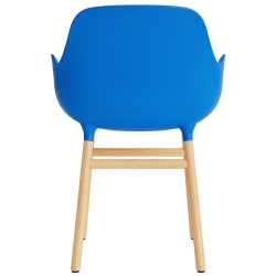 Bleu vif / Chêne – Chaise Form avec accoudoirs - Normann Copenhagen