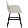 Light grey / Black lacquered oak – Form Chair with armrests - Normann Copenhagen