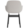 Warm grey / Black lacquered oak – Form Chair with armrests - Normann Copenhagen