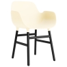 Cream / Black lacquered oak – Form Chair with armrests - Normann Copenhagen