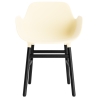 Crème / Chêne peint en noir – Chaise Form avec accoudoirs - Normann Copenhagen