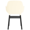 Cream / Black lacquered oak – Form Chair with armrests - Normann Copenhagen