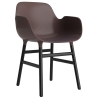 Brown / Black lacquered oak – Form Chair with armrests - Normann Copenhagen