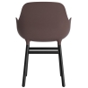 Brown / Black lacquered oak – Form Chair with armrests - Normann Copenhagen