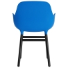 Bright blue / Black lacquered oak – Form Chair with armrests - Normann Copenhagen