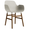 Light grey / Walnut  – Form Chair with armrests - Normann Copenhagen