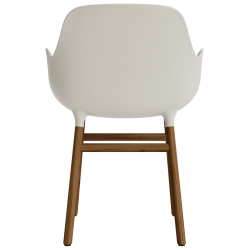 Light grey / Walnut  – Form Chair with armrests - Normann Copenhagen