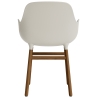 Light grey / Walnut  – Form Chair with armrests - Normann Copenhagen