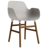 Warm grey / Walnut  – Form Chair with armrests - Normann Copenhagen