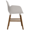 Warm grey / Walnut  – Form Chair with armrests - Normann Copenhagen