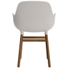 Warm grey / Walnut  – Form Chair with armrests - Normann Copenhagen