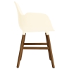 Cream / Walnut  – Form Chair with armrests - Normann Copenhagen