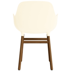 Cream / Walnut  – Form Chair with armrests - Normann Copenhagen